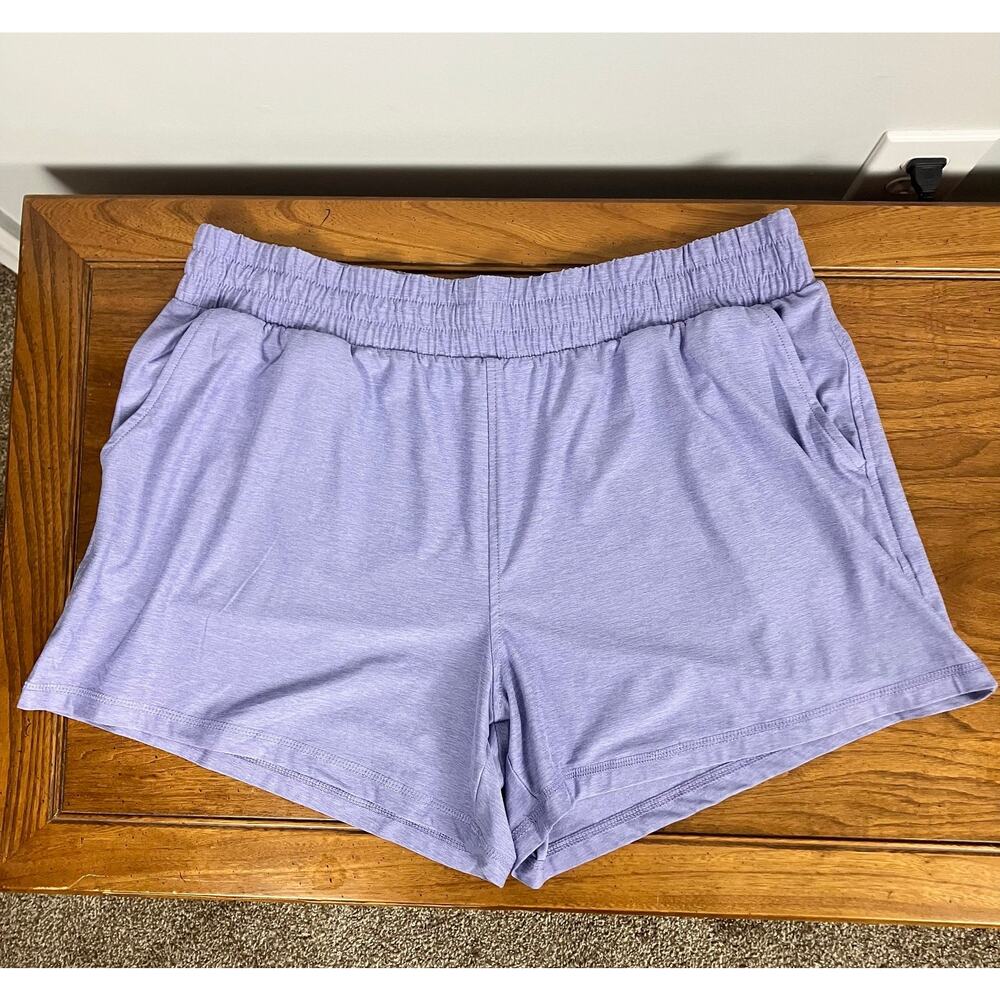 Athletic Works ButterCore Womens XL 16-18 Lavender Lounge Athletic Shorts